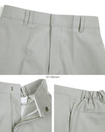 Elastic Waist Ice Silk Drape Suit Pants