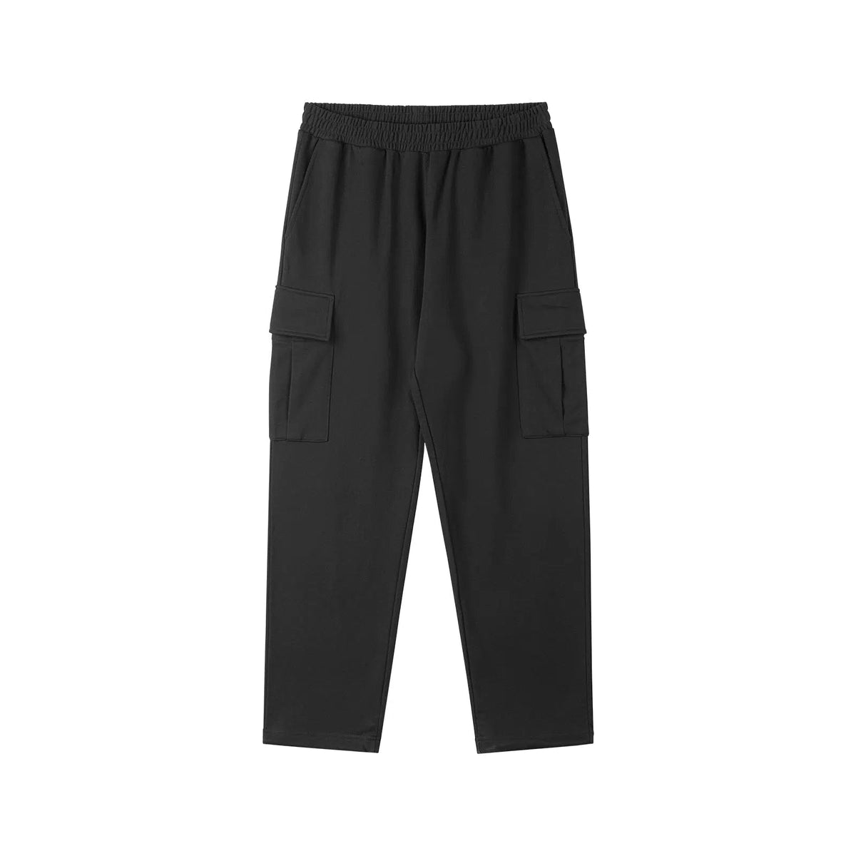 Elastic-Waist Multi-pocket Cargo Pants