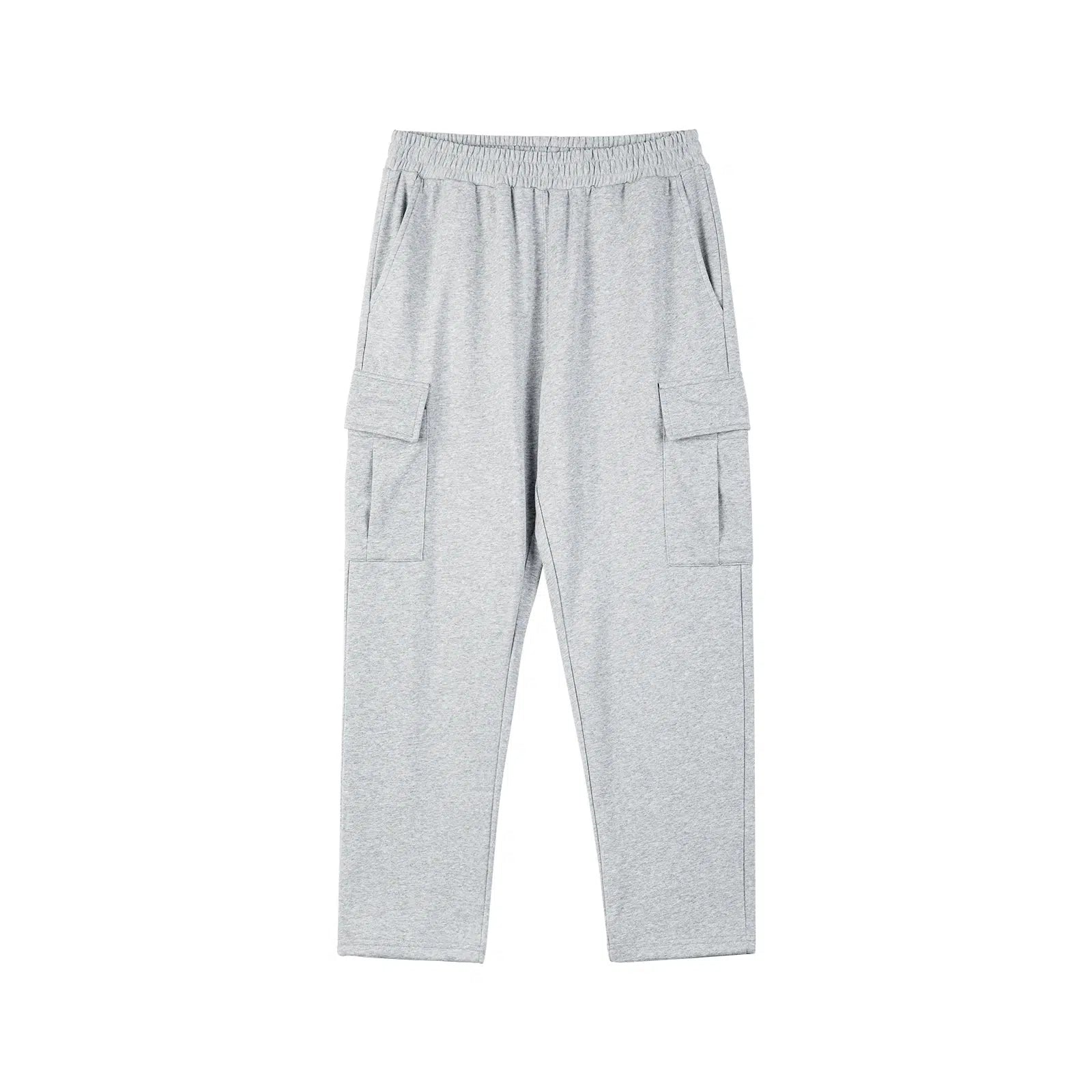Elastic-Waist Multi-pocket Cargo Pants