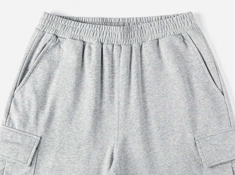 Elastic-Waist Multi-pocket Cargo Pants