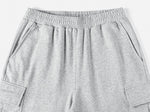 Elastic-Waist Multi-pocket Cargo Pants