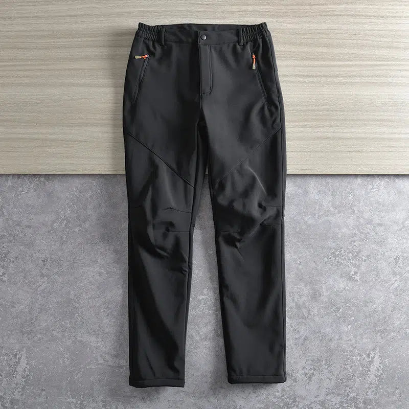 Elastic Waist Outdoor Pants Plus Velvet
