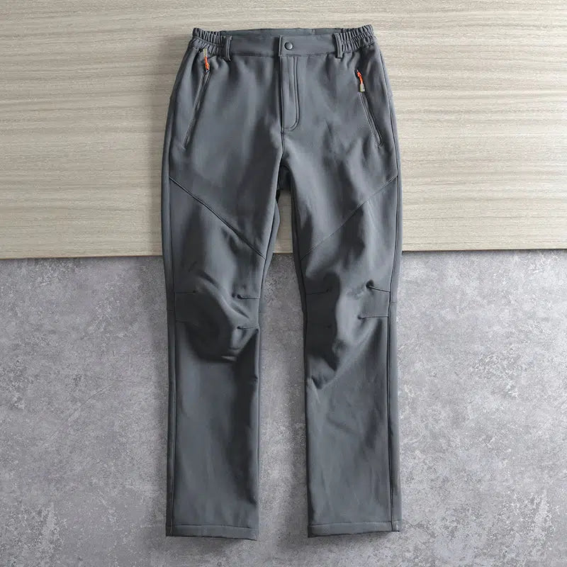 Elastic Waist Outdoor Pants Plus Velvet
