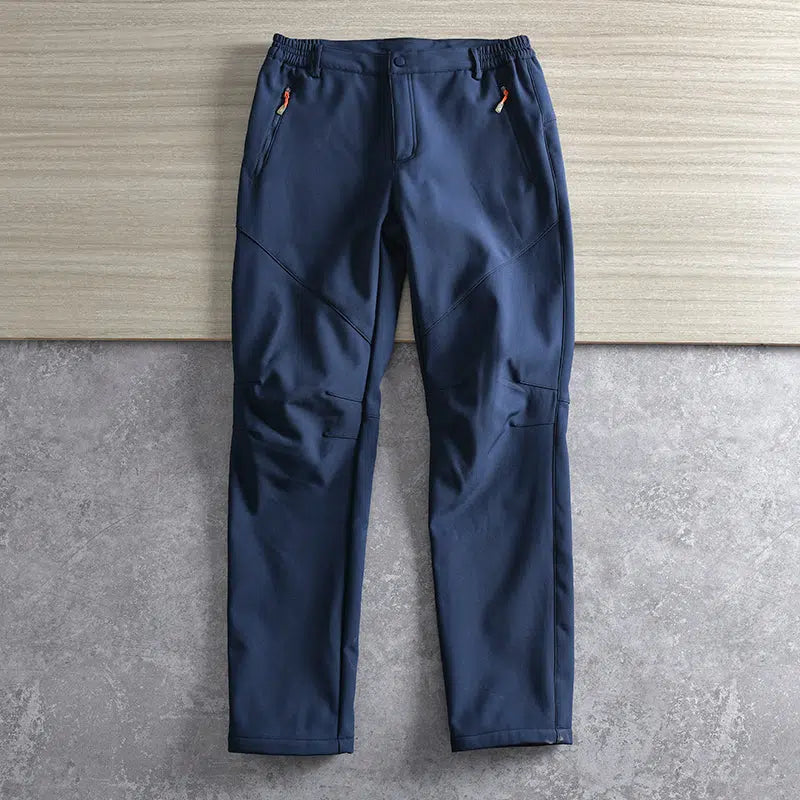 Elastic Waist Outdoor Pants Plus Velvet