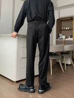 Elastic Waist Pleated Pants