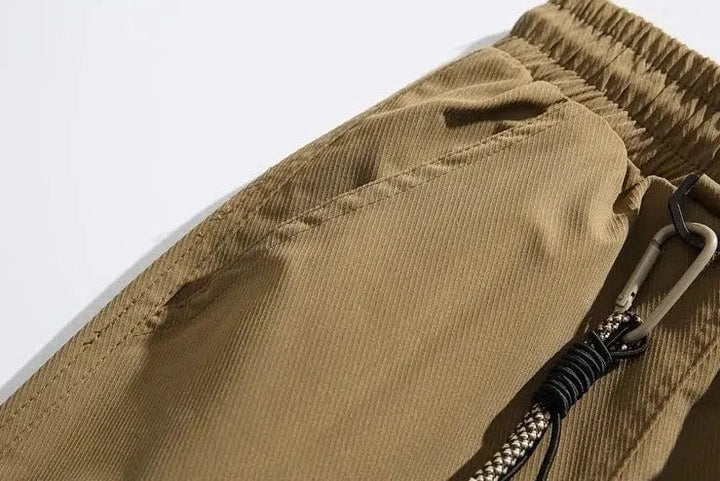 Elastic Waist Straight-Leg Casual Shorts