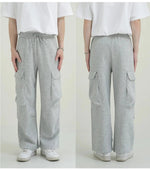 Elastic Waist Sweatpants with Pockets
