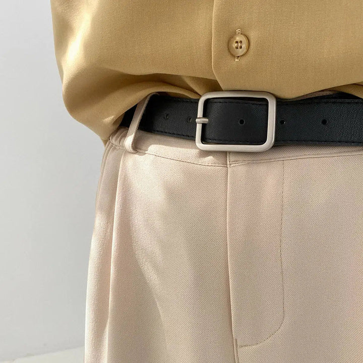 Elastic Waist Wide-leg Casual Suit Pants