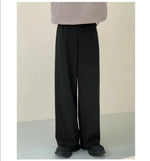 Elastic Wide-leg Woolen Pants
