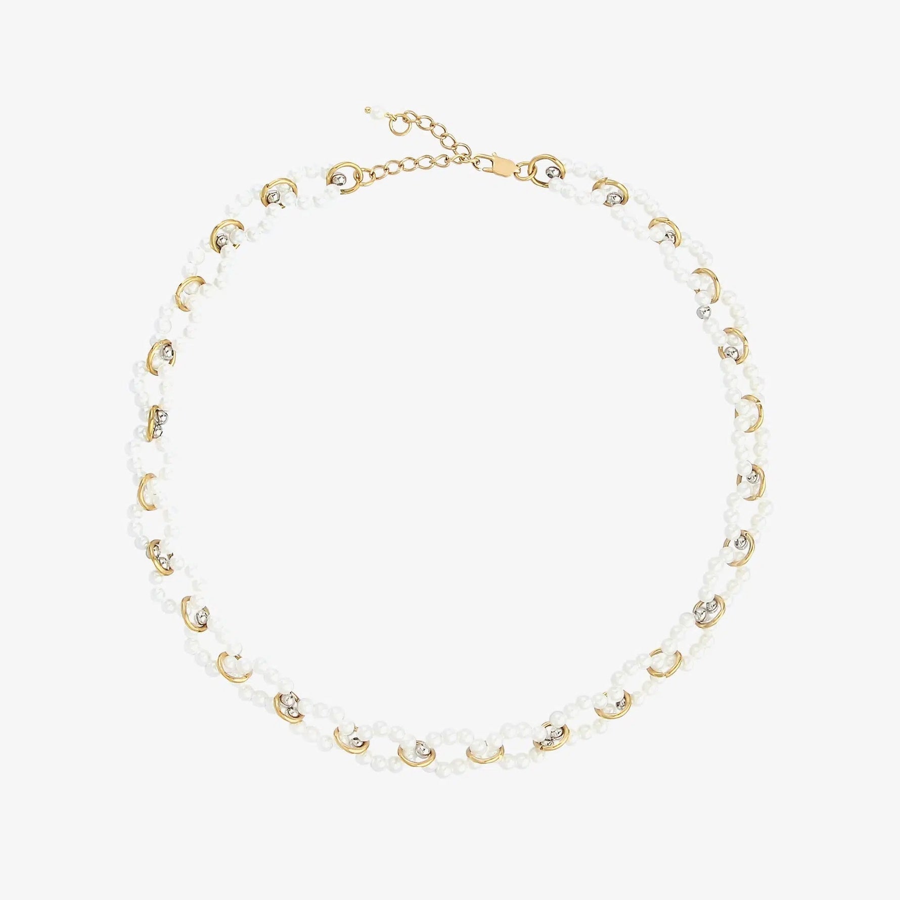 Elegant Moon Pearl Choker