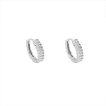 Elegant Textured Hoop Earrings