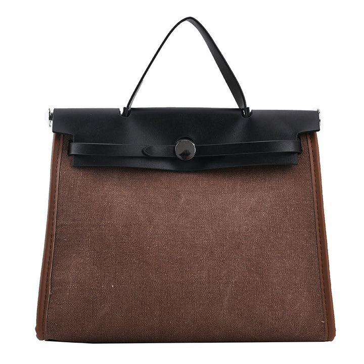Elegant Two-Tone Shoulder Bag