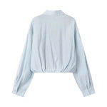 Elegant Button-Up Tank Top Blouse Set