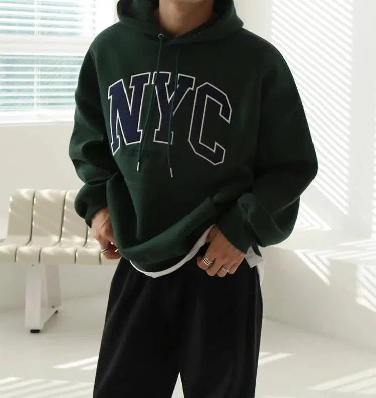 Embroidered Hooded Sweatshirt