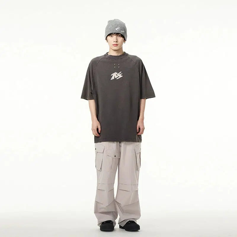 Embroidered Patchwork T-shirt