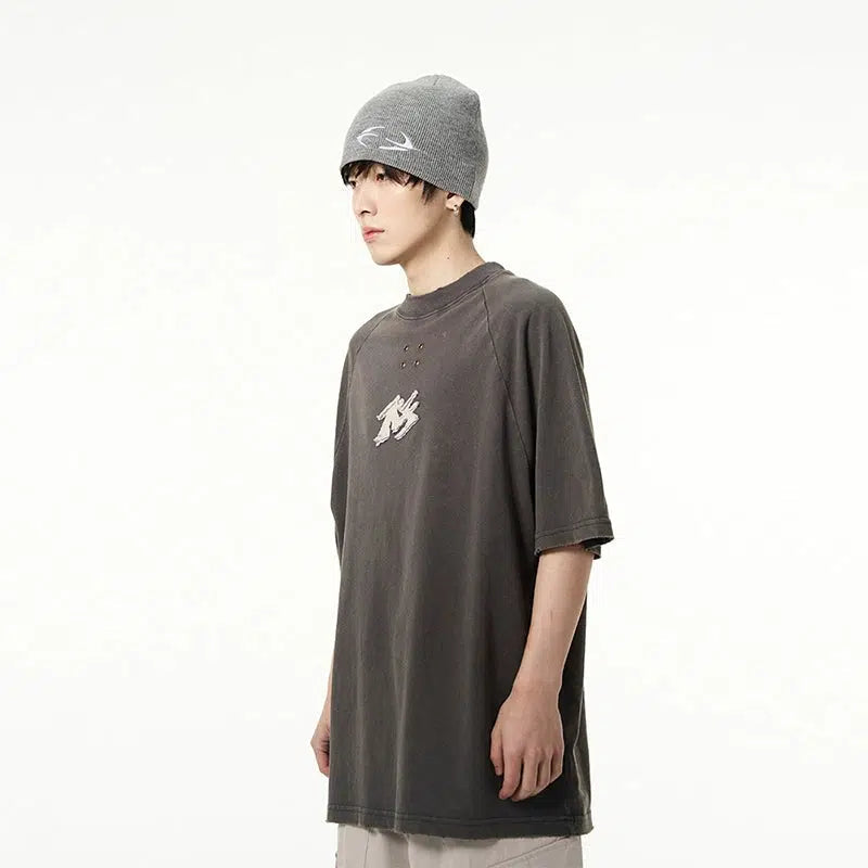 Embroidered Patchwork T-shirt