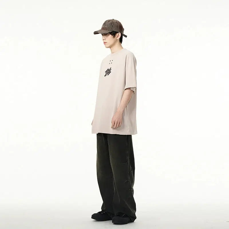 Embroidered Patchwork T-shirt