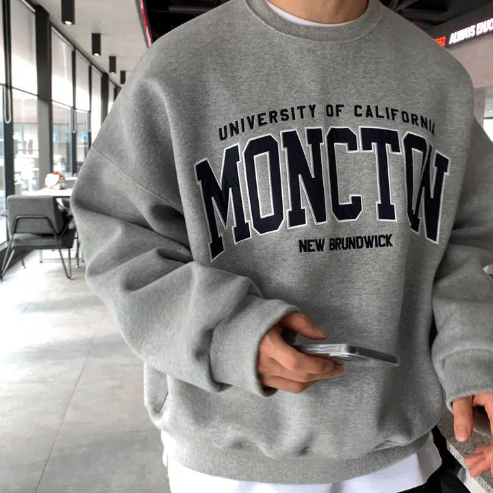 Embroidered Round Neck Sweatshirt