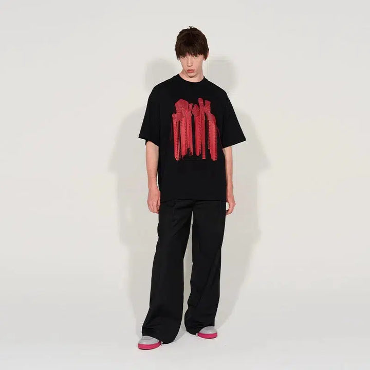 Embroidered Short-sleeved T-shirt