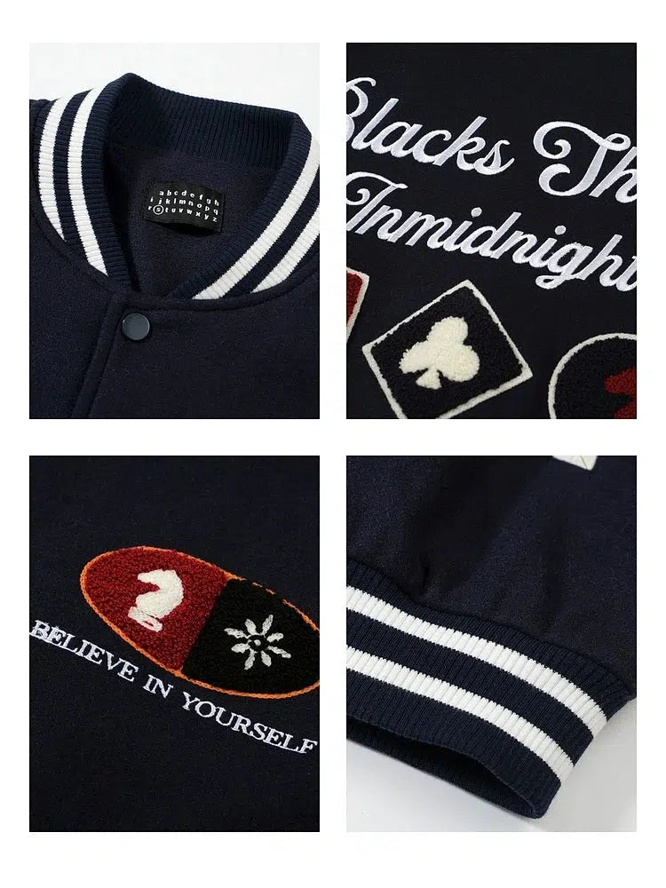 Embroidered Varsity Jacket