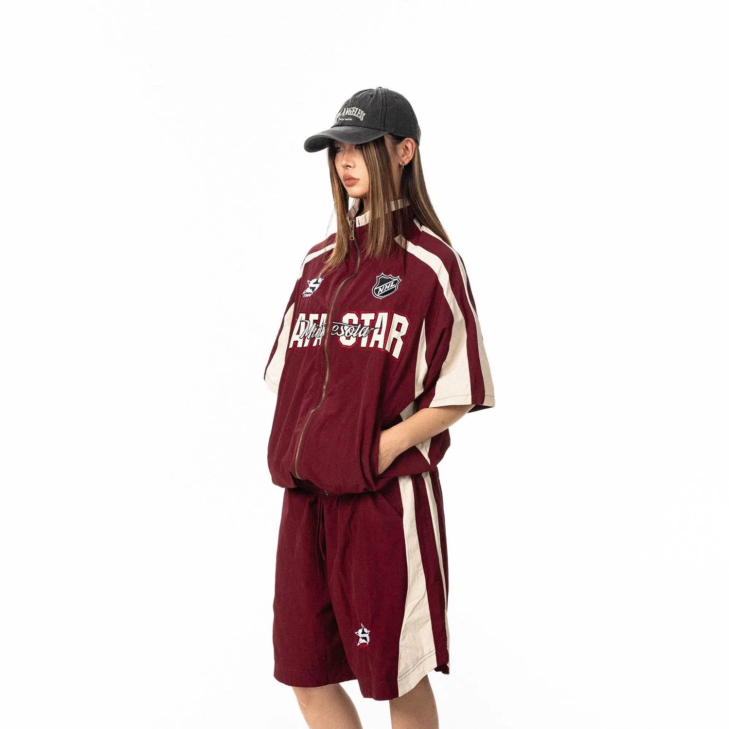 Embroidery Baseball Hooded Jacket