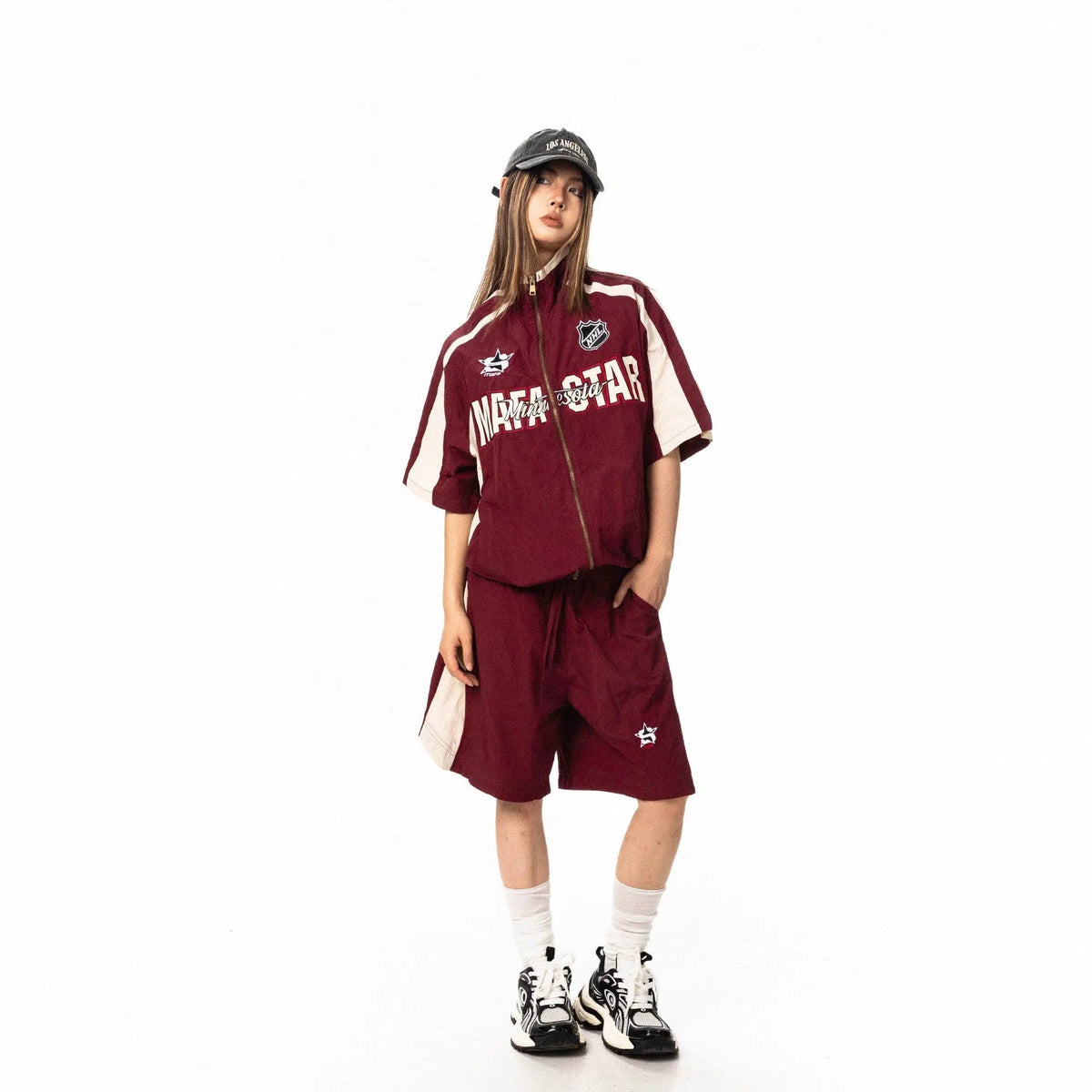 Embroidery Baseball Hooded Jacket