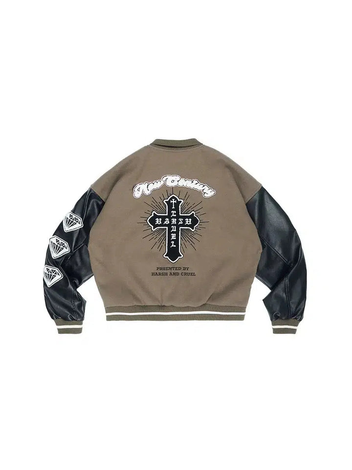 Embroidery Baseball Varsity Jacket