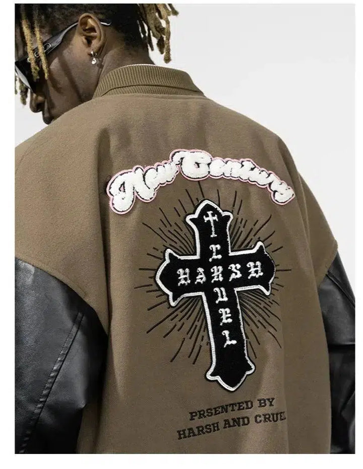 Embroidery Baseball Varsity Jacket