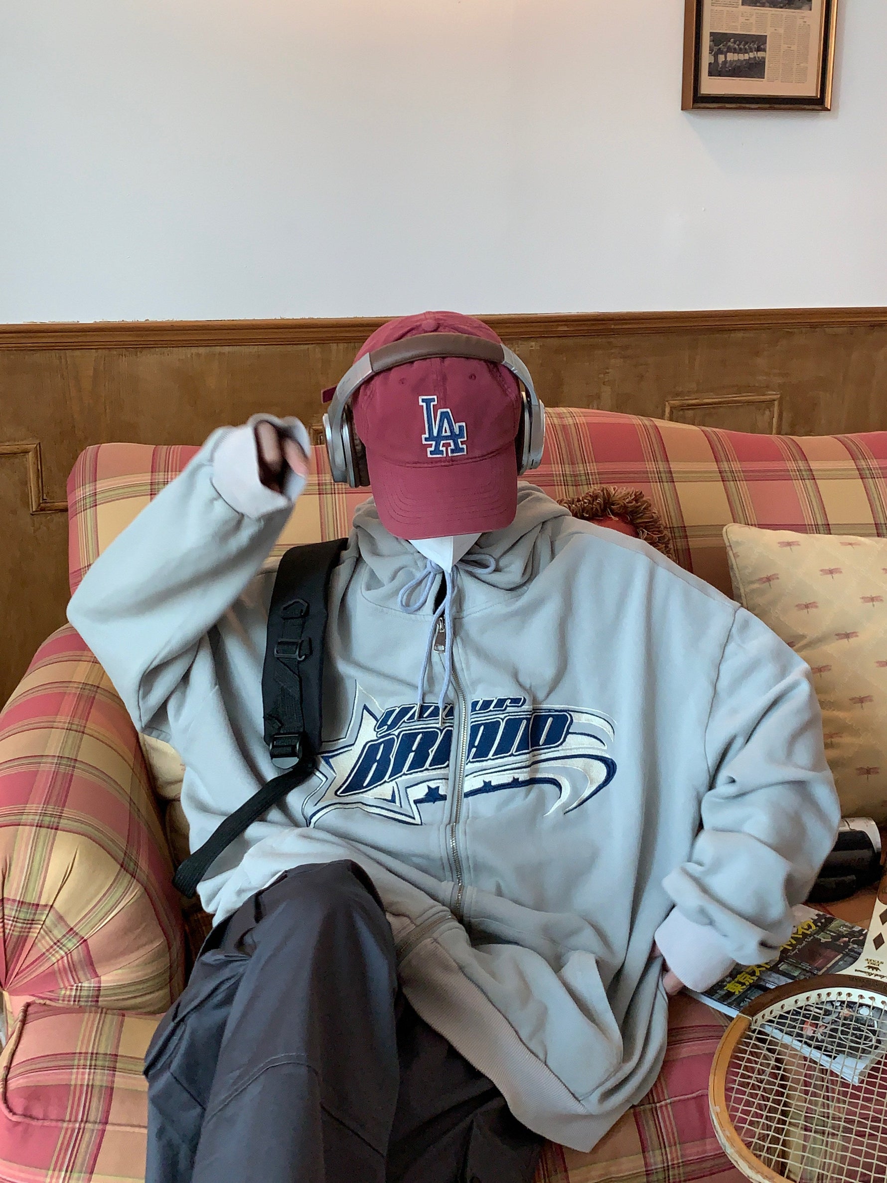 Embroidery Hooded Jacket