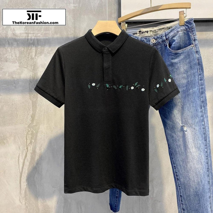 Embroidery Polo T-Shirt