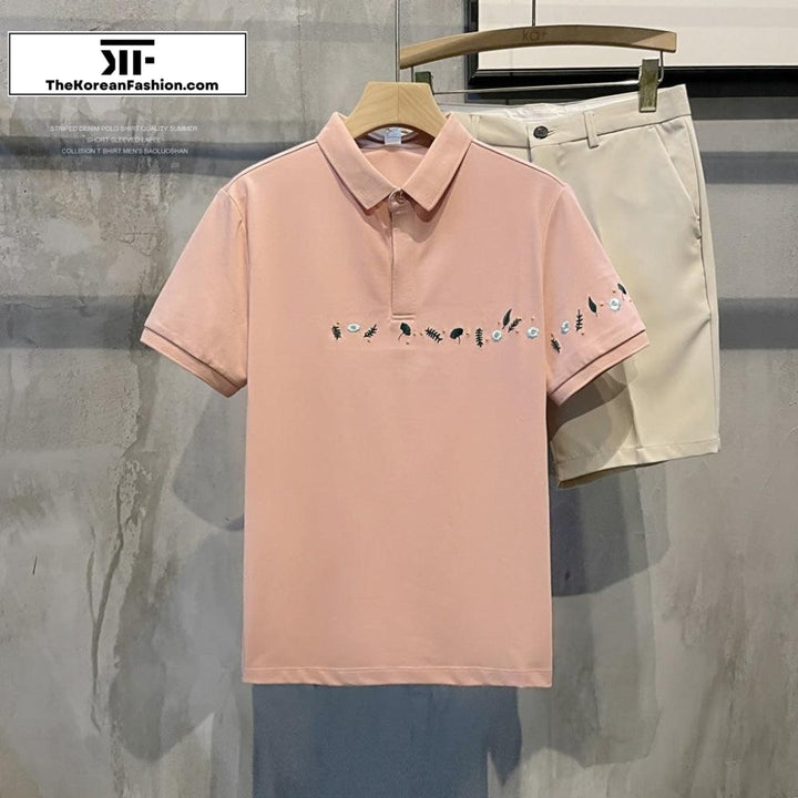 Embroidery Polo T-Shirt