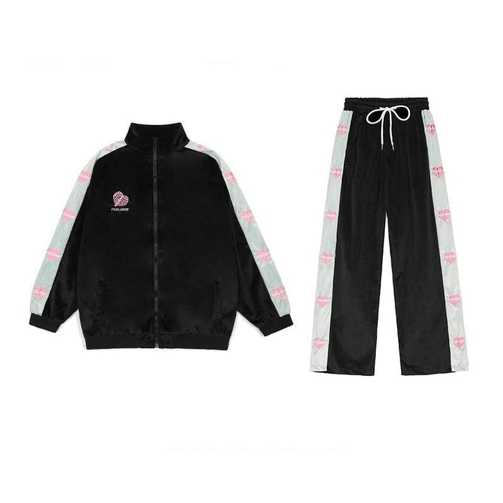 Embroidery Stitching Tracksuit