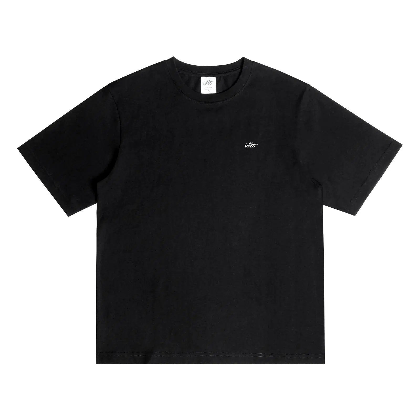 Embroidery Washed Round Neck T-shirt