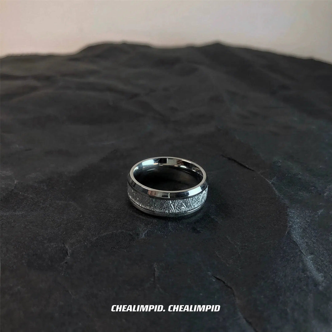 Engraved Geometric Ring