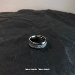 Engraved Geometric Ring