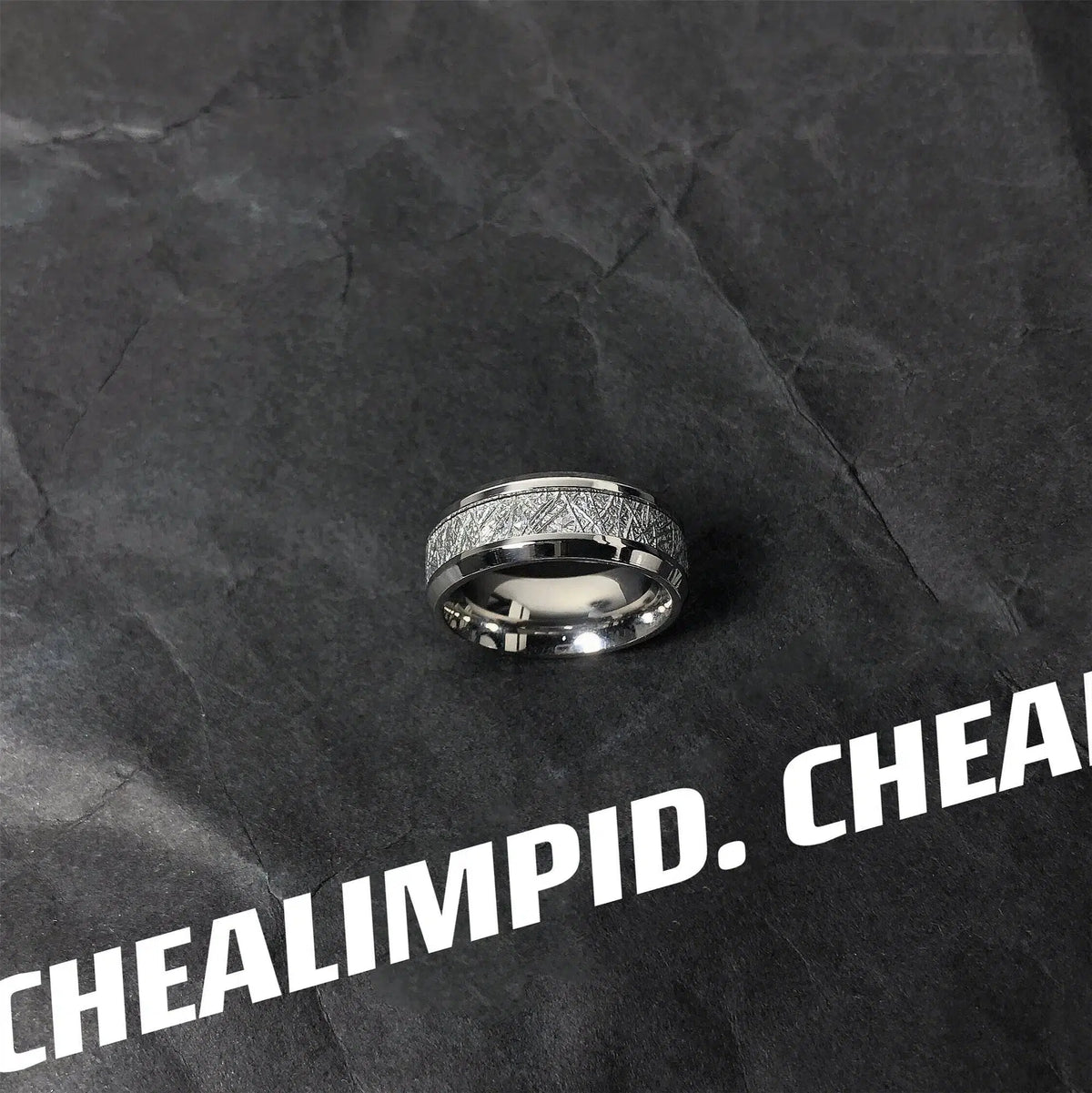 Engraved Geometric Ring