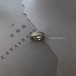 Engraved Geometric Ring