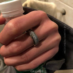 Engraved Geometric Ring