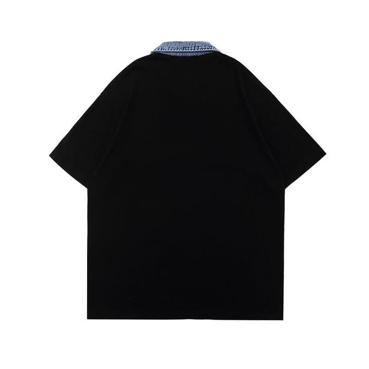 "FEARLESS" Print Polo Shirt