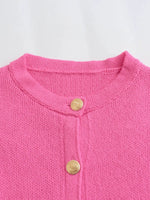 Fashion Casual Button Knitted Jacket