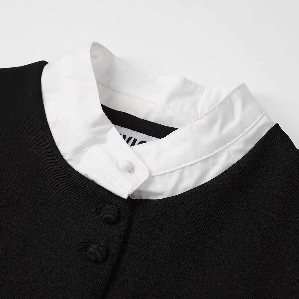 Fashion Suit with Vest and Skirt Set