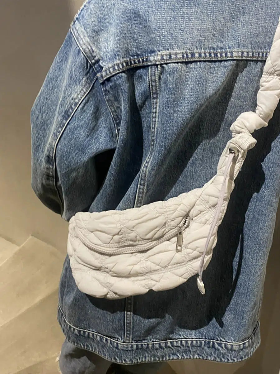 Fashionably Ruched Shoulder Bag