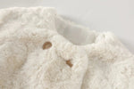 Plush Fur Button-Up Coat
