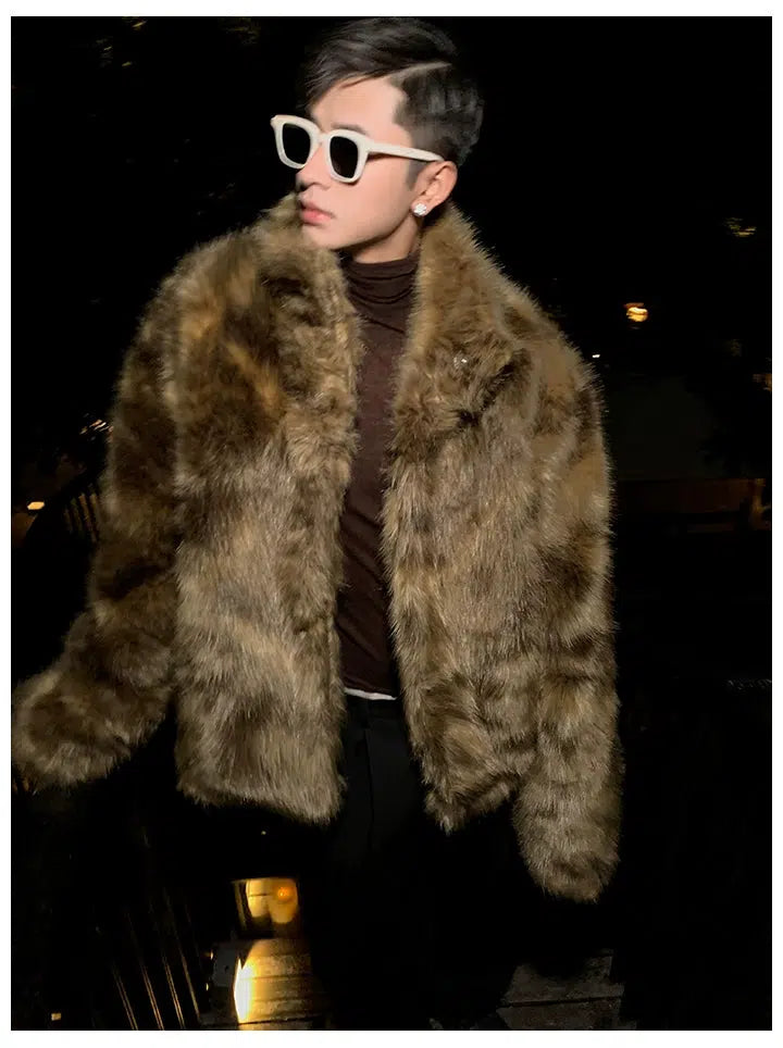 Faux Fur Mink Coat