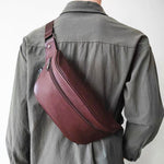 Faux Leather Cross Body Chest Bag
