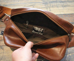 Faux Leather Cross Body Chest Bag