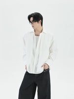 Faux Two-Piece Long Sleeve Casual Shirt 5