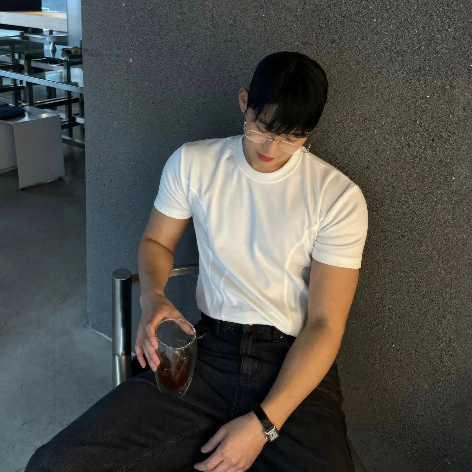 Fitted Crew Neck T-shirt