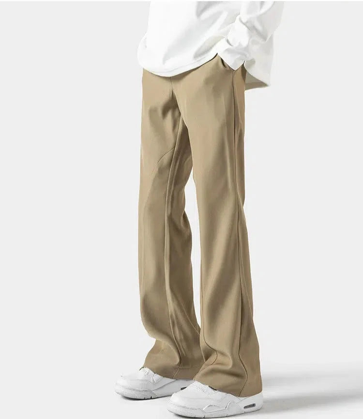 Flared Drape Suit Pants