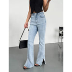 Flared High-Waisted Jeans